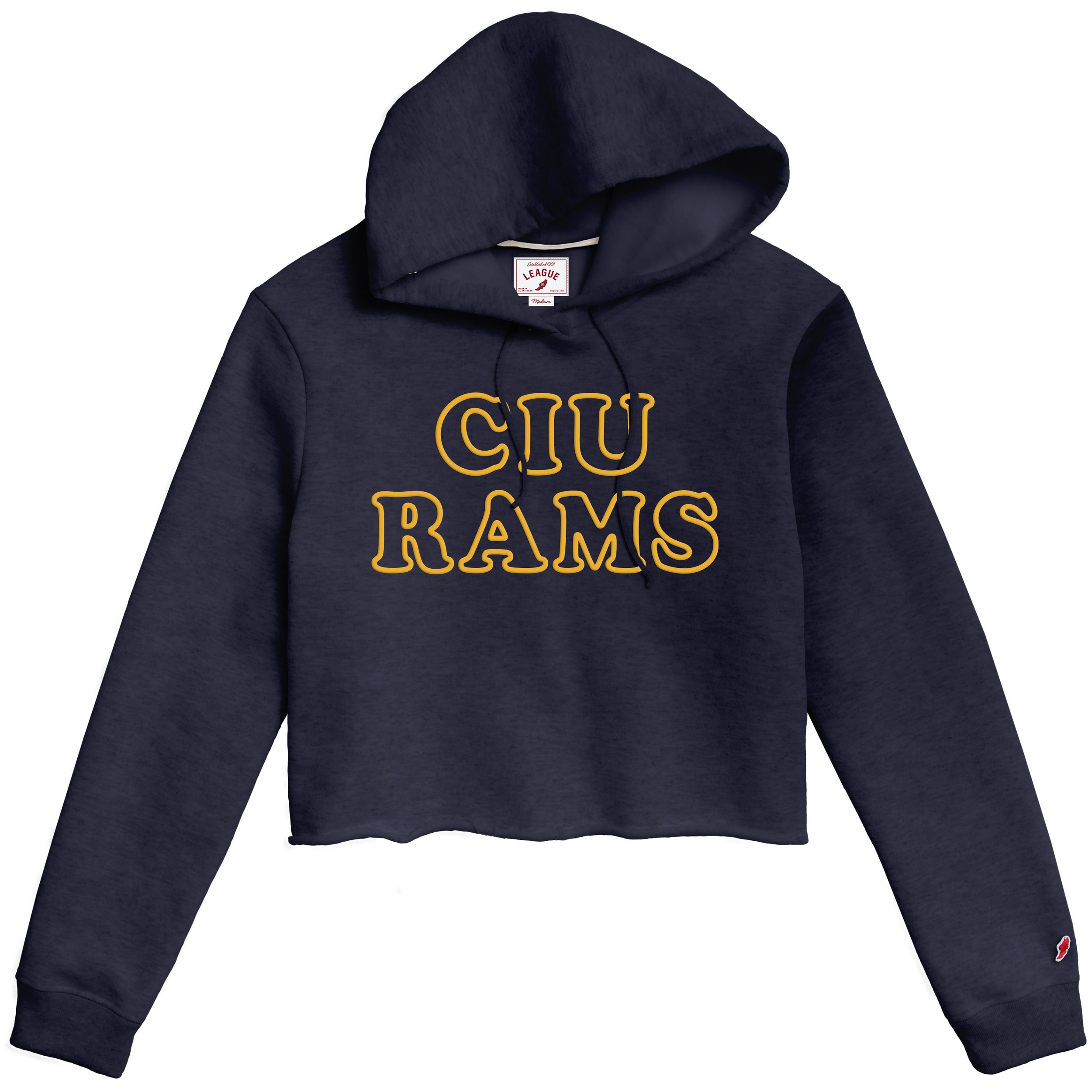 1636 Ladies Cropped Hood | Navy