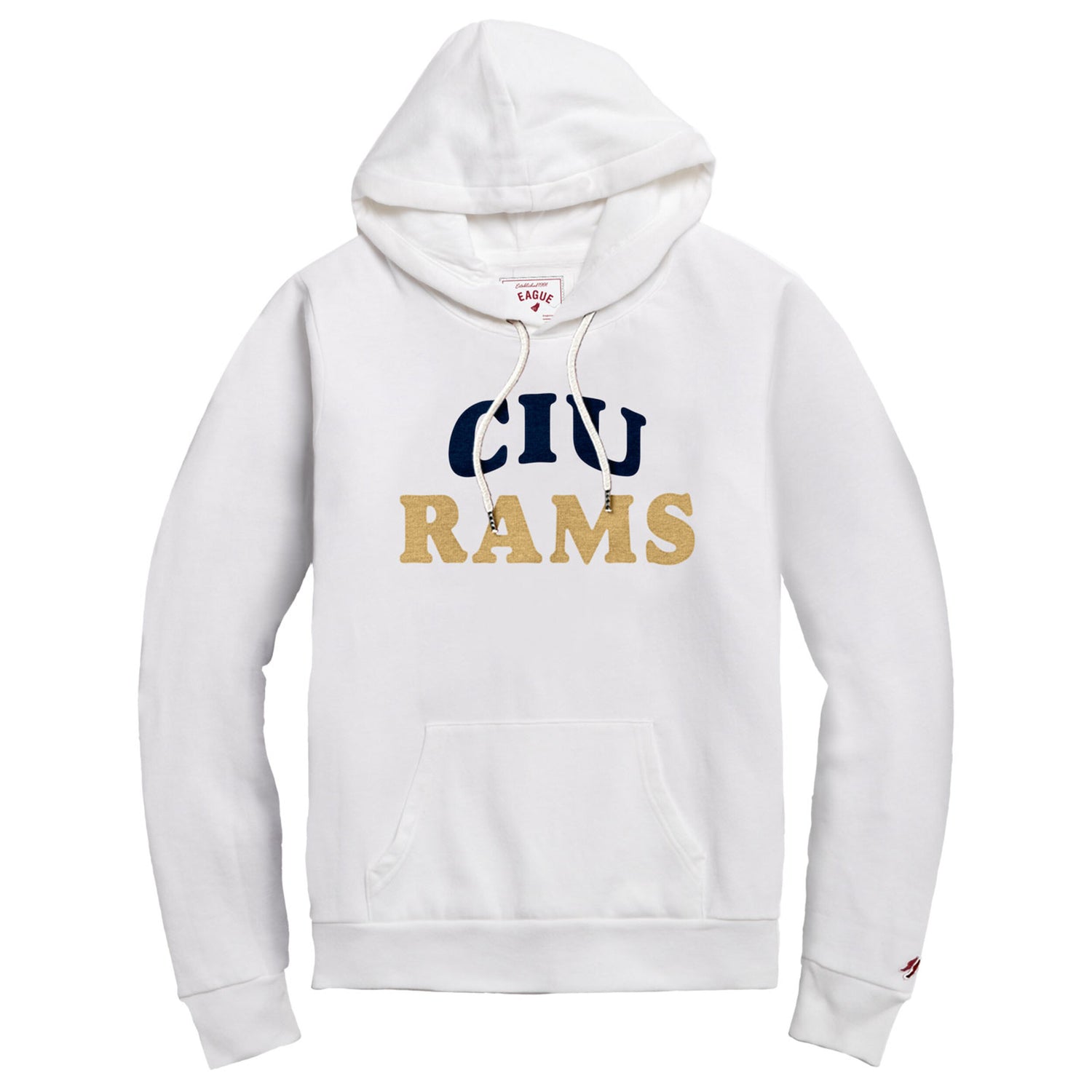 Victory Springs Ladies Hood | Heather Varsity White