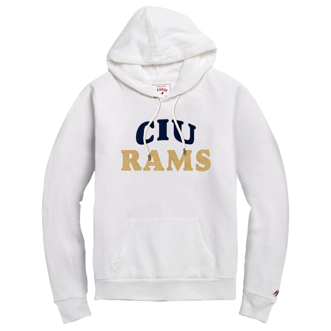 Victory Springs Ladies Hood | Heather Varsity White