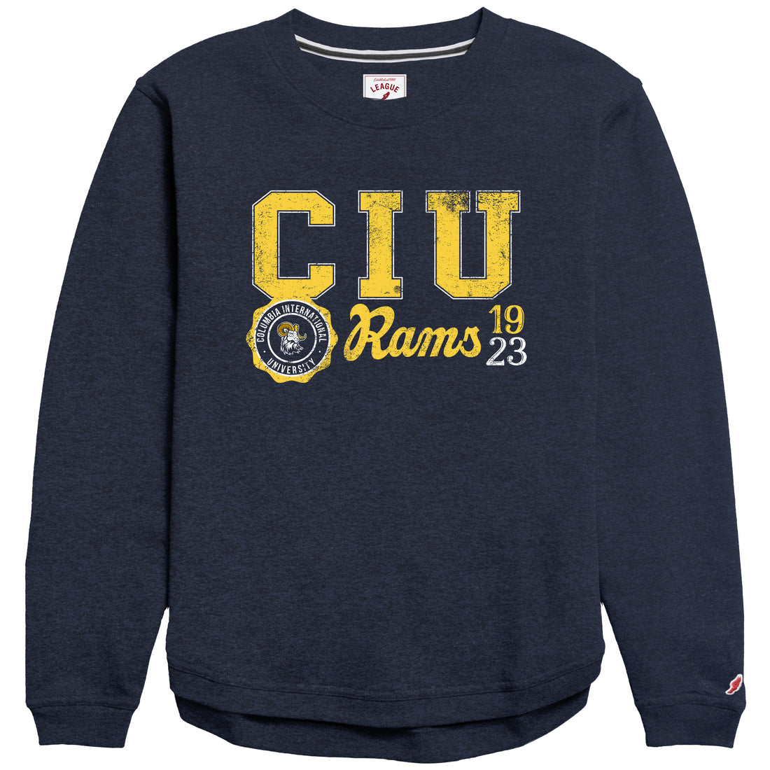 Victory Springs Ladies Crewneck | Heather Liberty Navy