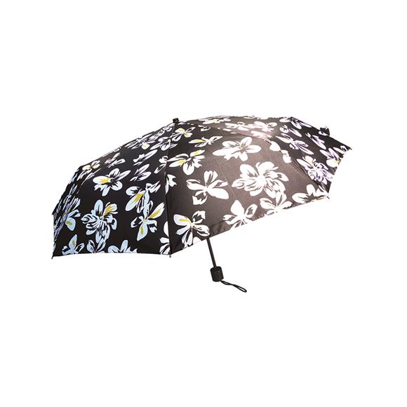 Hibiscus Floral Umbrella | Black