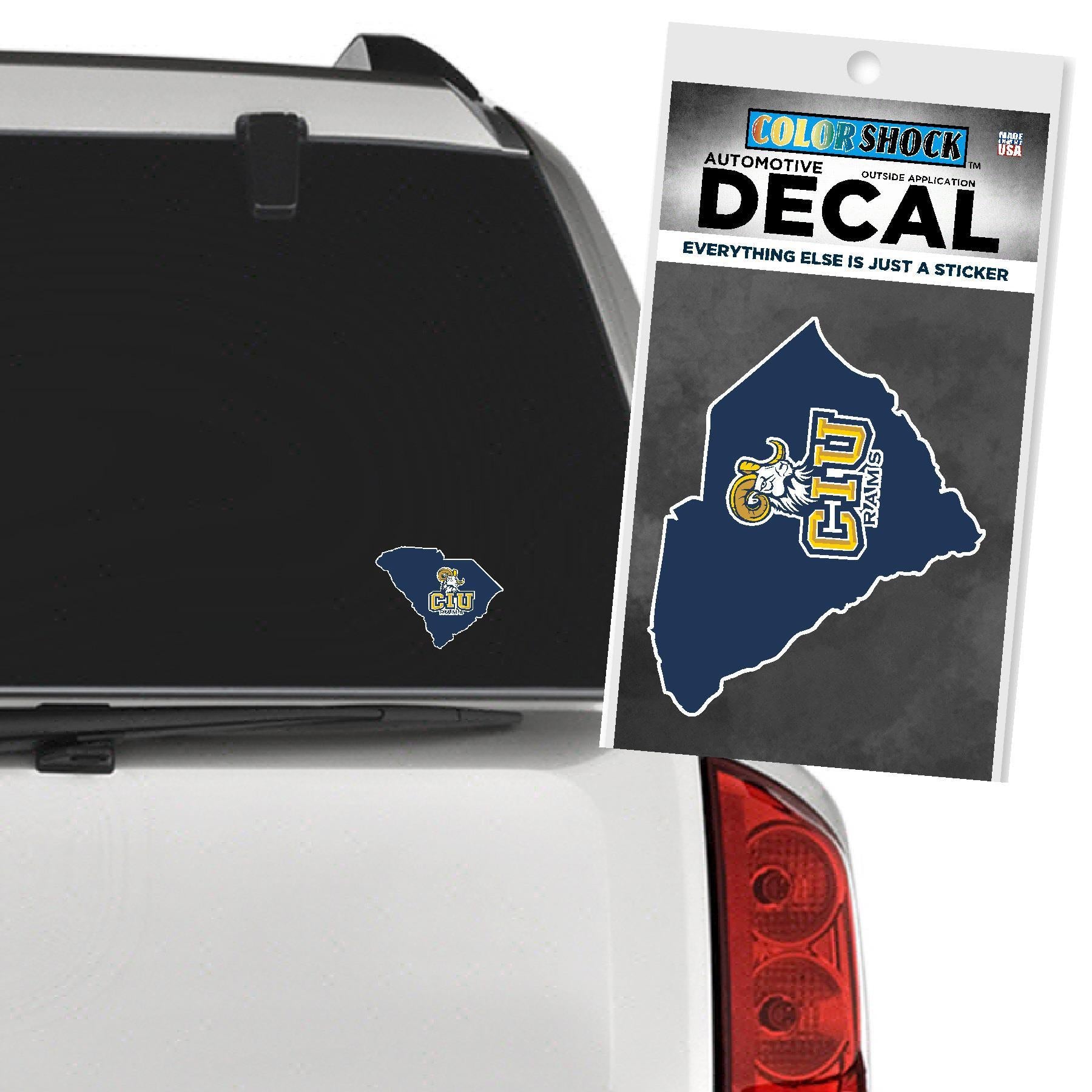 State Shape Car Decal | Navy