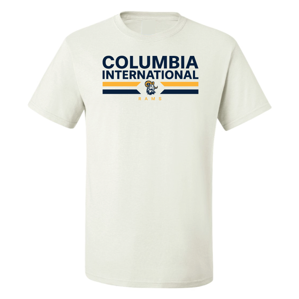 2 Stripes Design T-Shirt | White