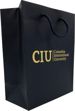 Eurotote Gift Bag with Rope Handles 8x4x10, Navy