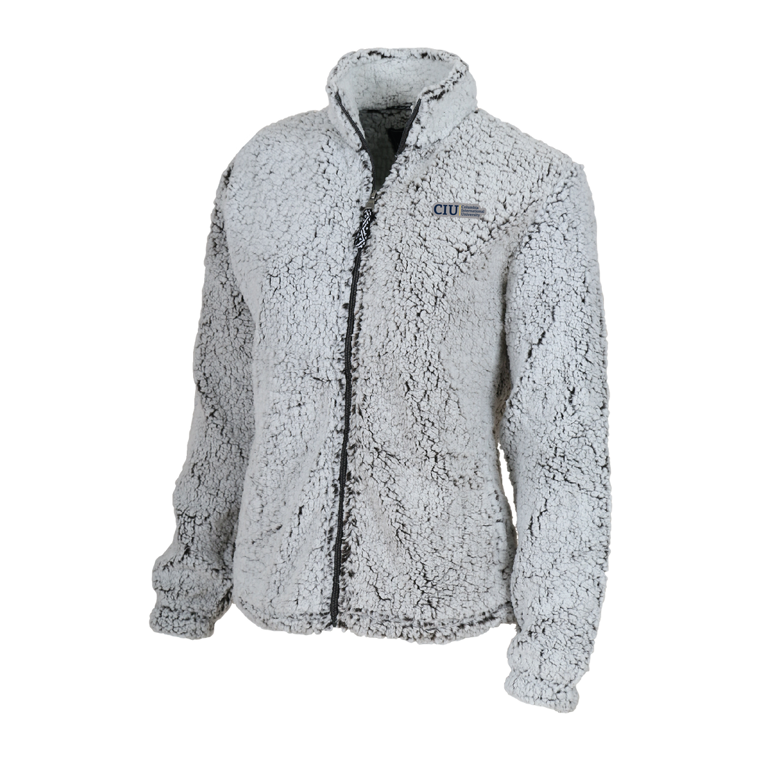 Ladies Full Zip Sherpa Jacket | Frosty Grey
