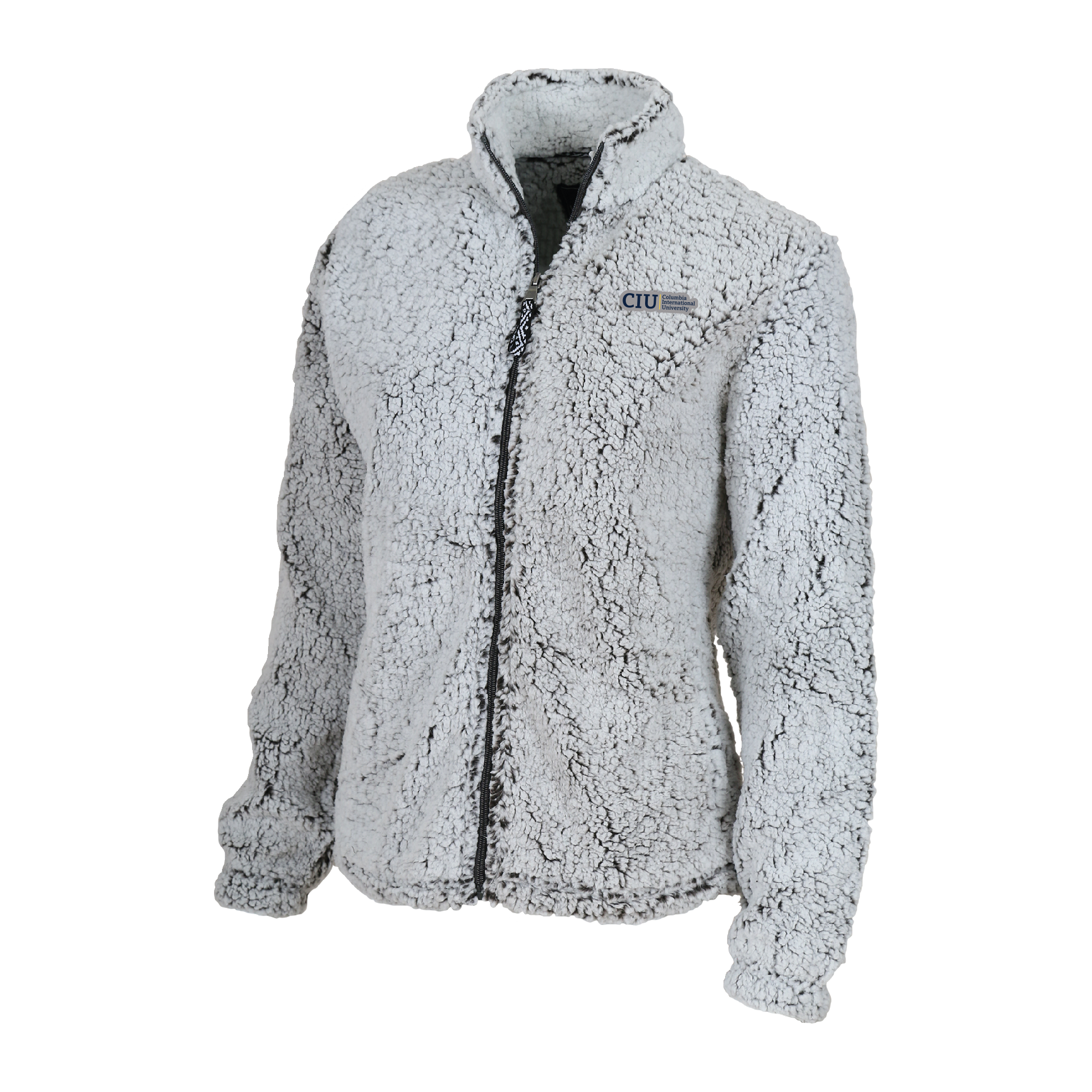 Ladies Full Zip Sherpa Jacket | Frosty Grey