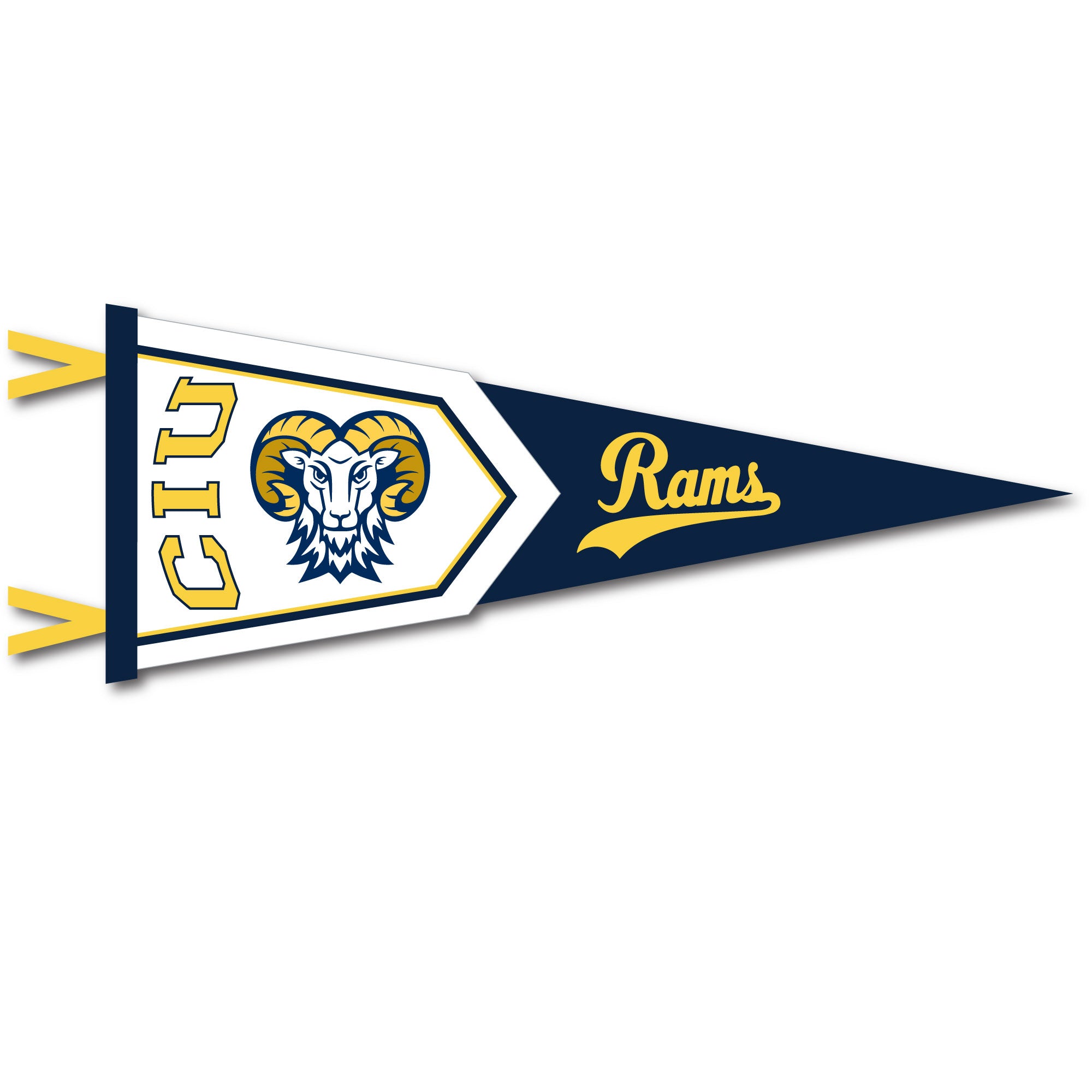 12 X 32 Two-Piece Flock Plus Pennant | Navy