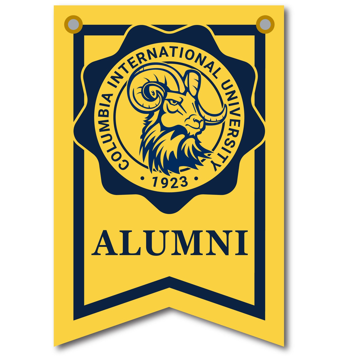 12 X 18 Dovetail Seal Banner | Gold