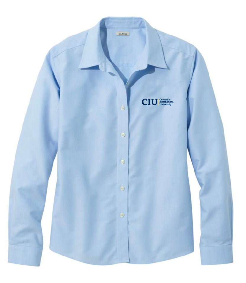 Ladies Wrinkle-Free Classic Oxford Cloth Shirt | Blue