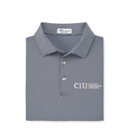 Jubilee Stripe Stretch Jersey Polo | Navy