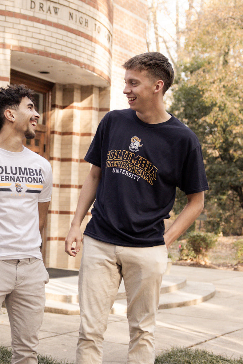 Blended Tee w/ Columbia Int. Univ Rams | Navy