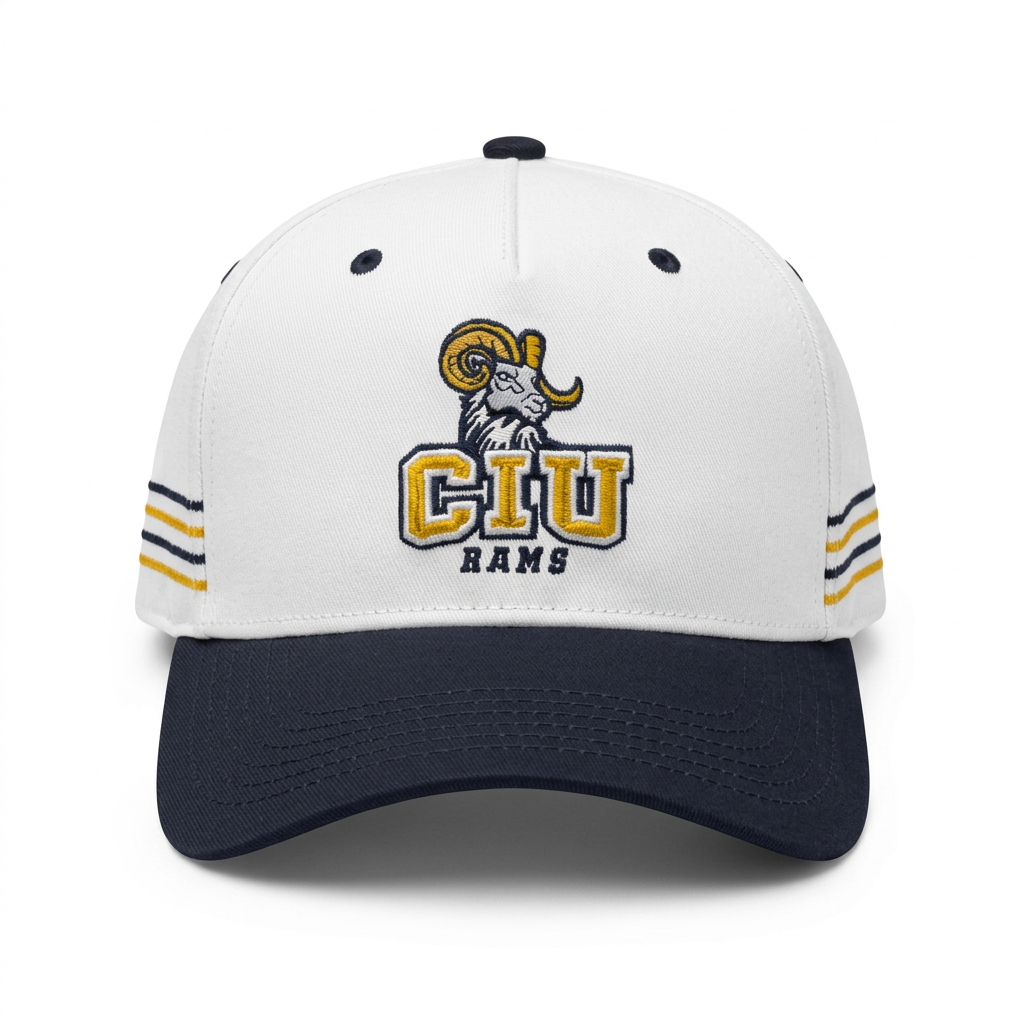 Chainstitch Adjustable Hat | White