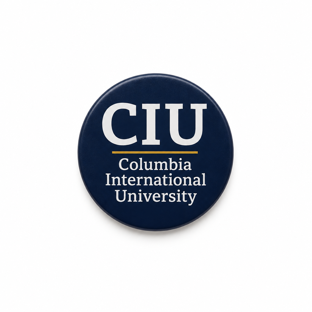 Round Celluloid Magnet | Navy
