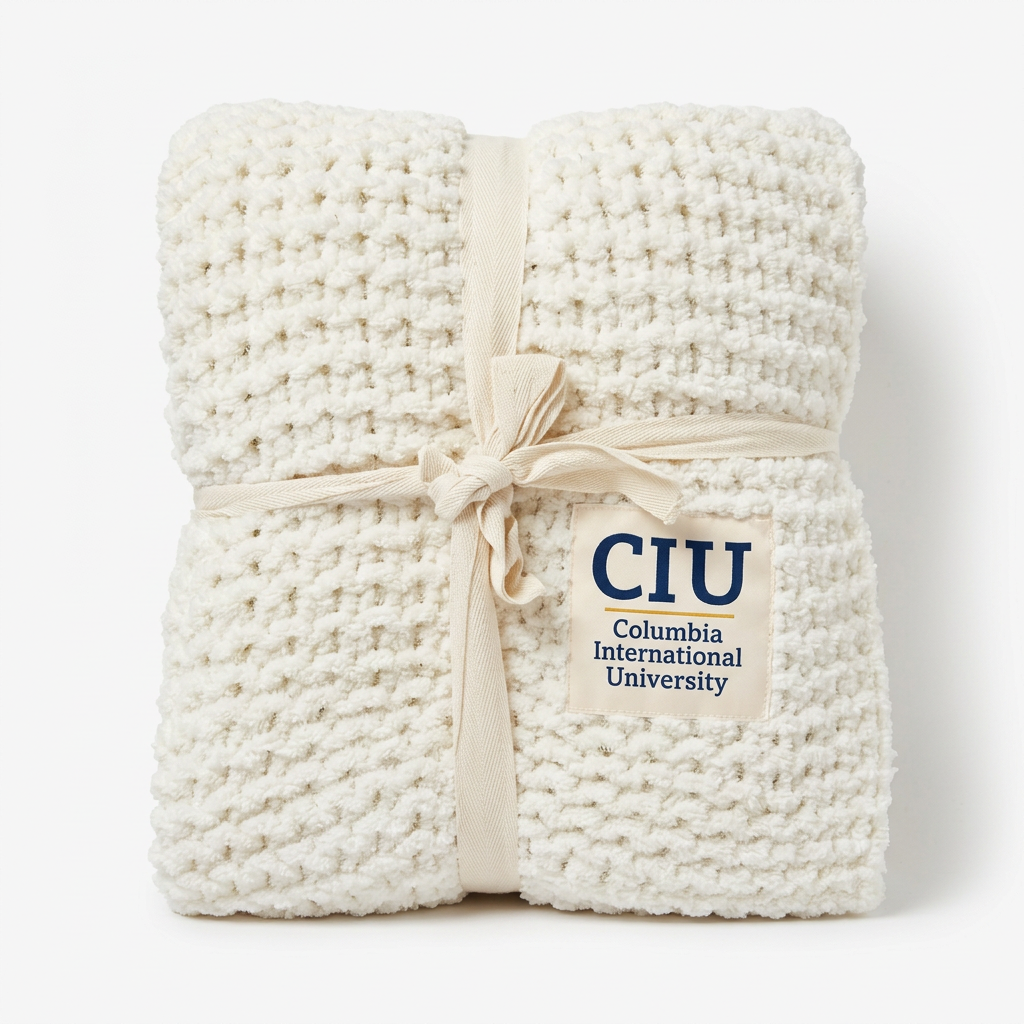 Cable Knit Blanket | Ivory