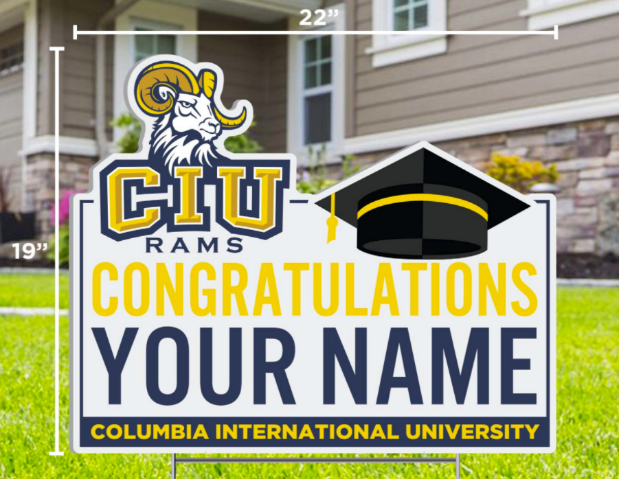 Custom Graduation Yard Sign | Congratulations Name