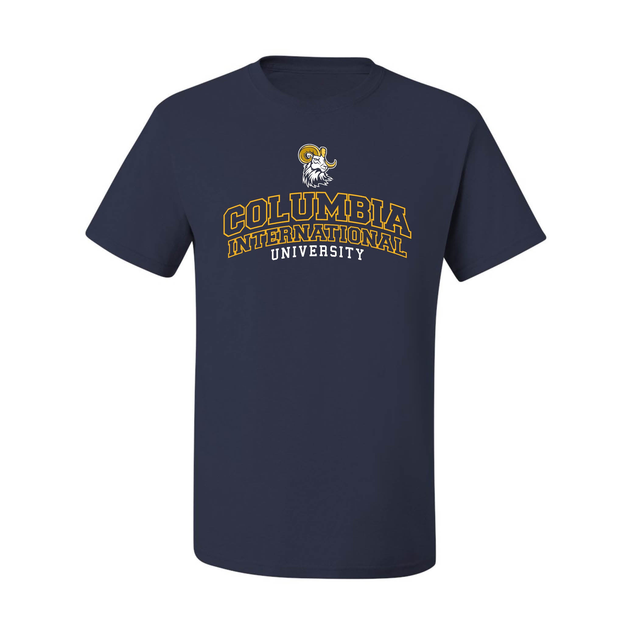 Blended Tee w/ Columbia Int. Univ Rams | Navy