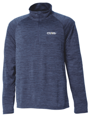 Men's Space Dye Performance Pullover, Navy